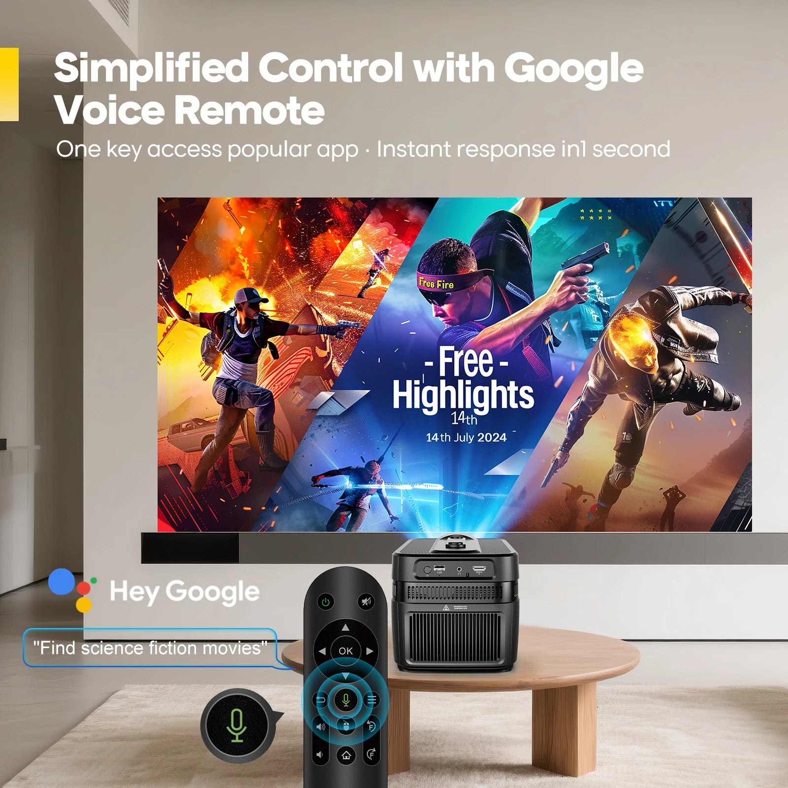 Magcubic HY450 projektor ultra kratkega dometa | 900 ANSI in samodejno ostrenje