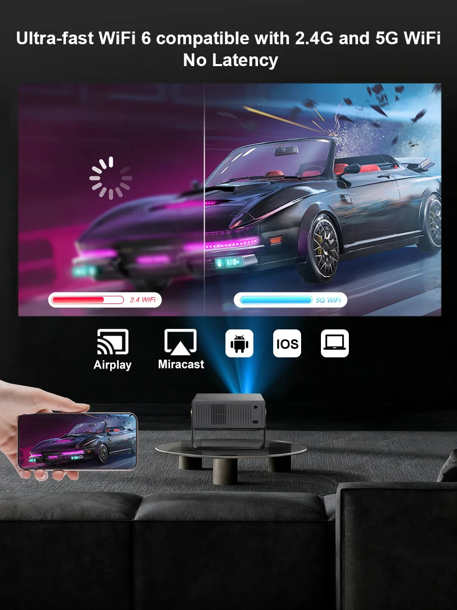 ThundeaL TD95Max Smart Full HD Projector – Native 1080P, 4K Support, Android OS, 5G WiFi & Bluetooth