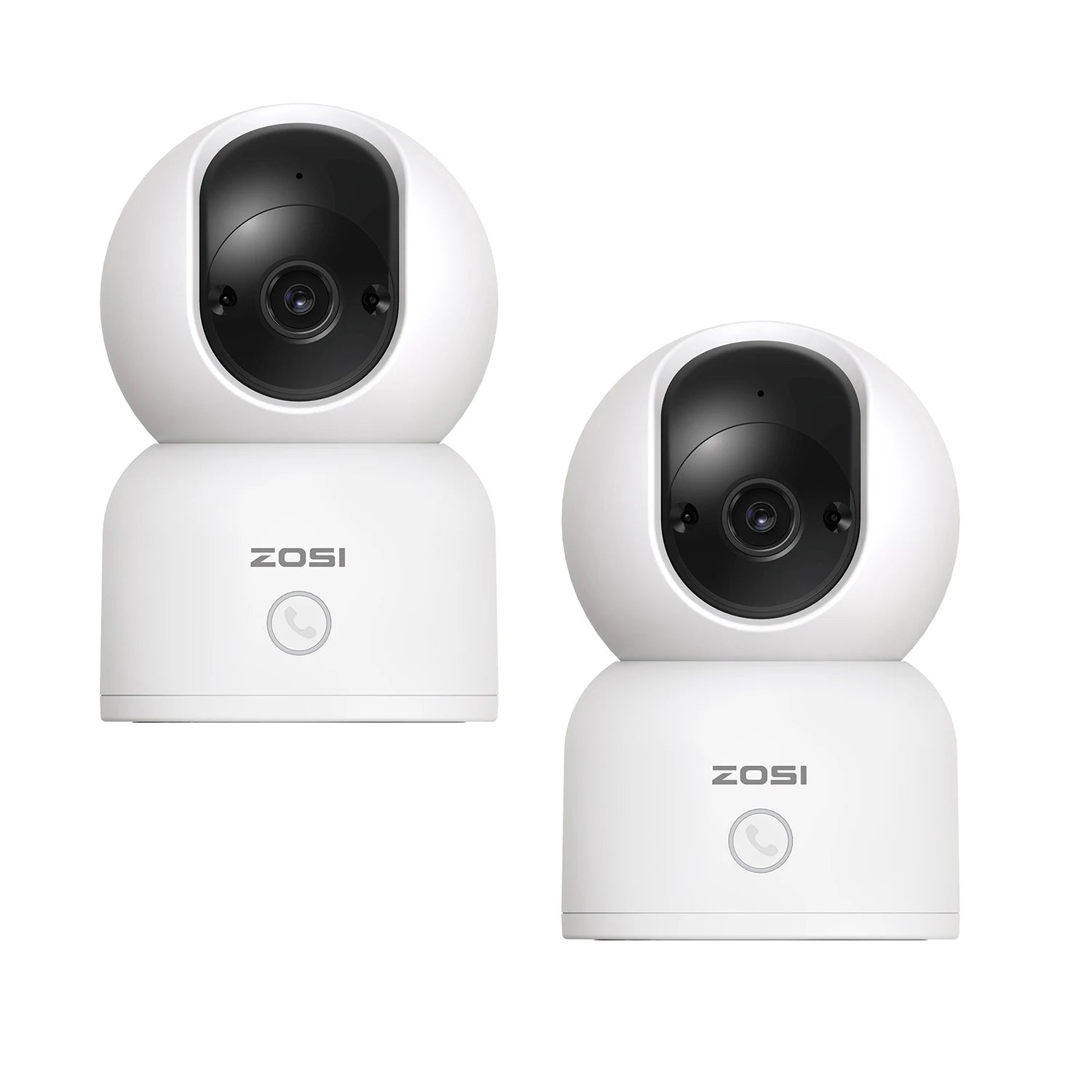 ZOSI Smart Baby Cam – WiFi PTZ Indoor Camera with AI Auto‑Tracking, 360° Panoramic View