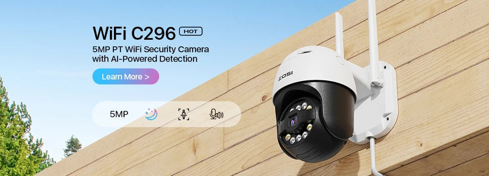 ZOSI 1080p zunanja varnostna kamera – vodoodporna nadzorna kamera 4 v 1 AHD/TVI/CVI/CVBS