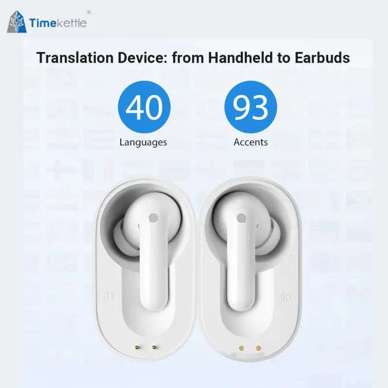 Ušesne slušalke Timekettle M3 Translator, dvosmerni prevod za 43 jezikov