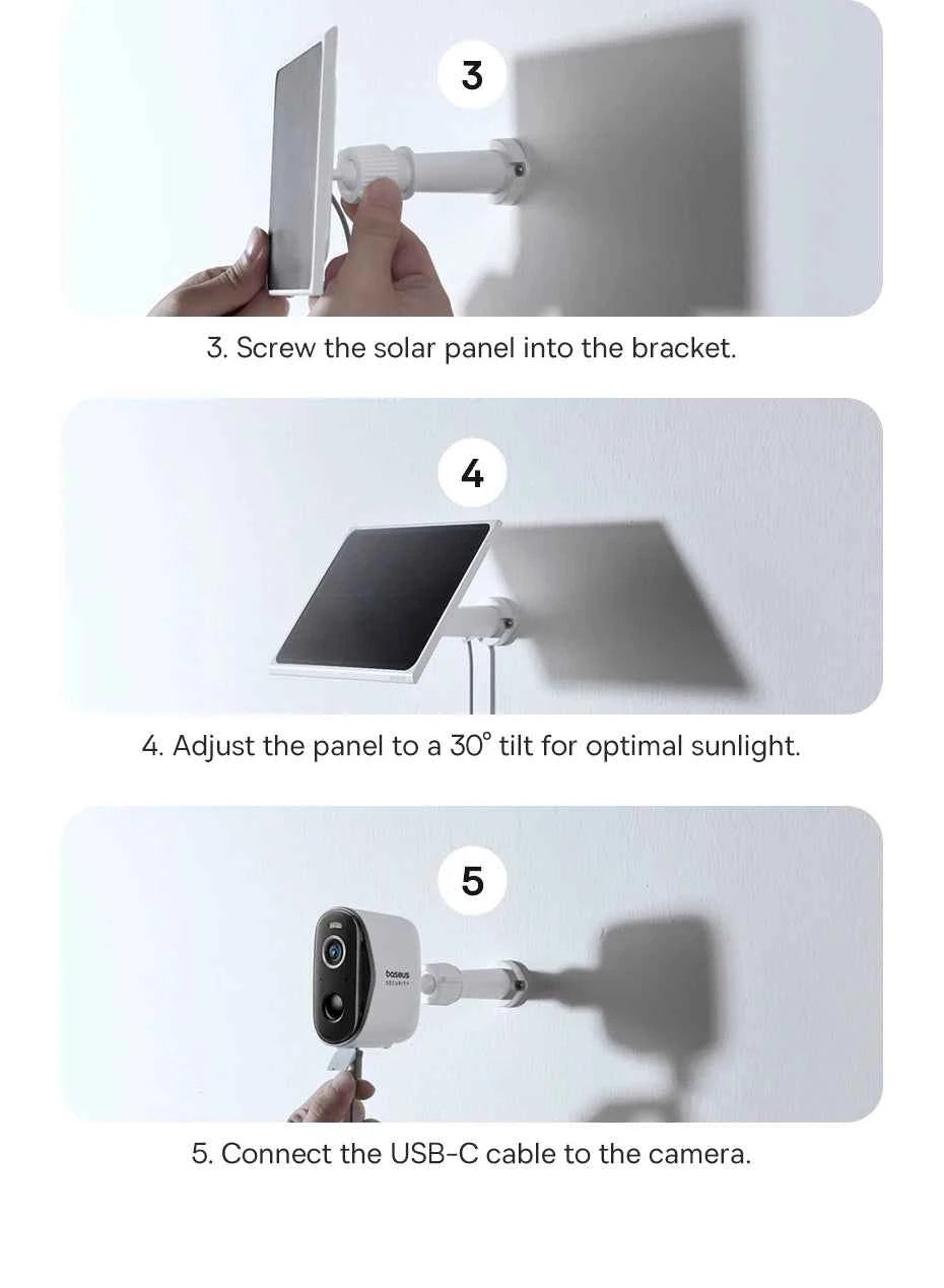 Baseus Security Protection N1 Plus 2K Outdoor Camera Wireless Home Camera Night Vision Color and Alarm 16TB Expandable 2-Cam Kit - Limetastore