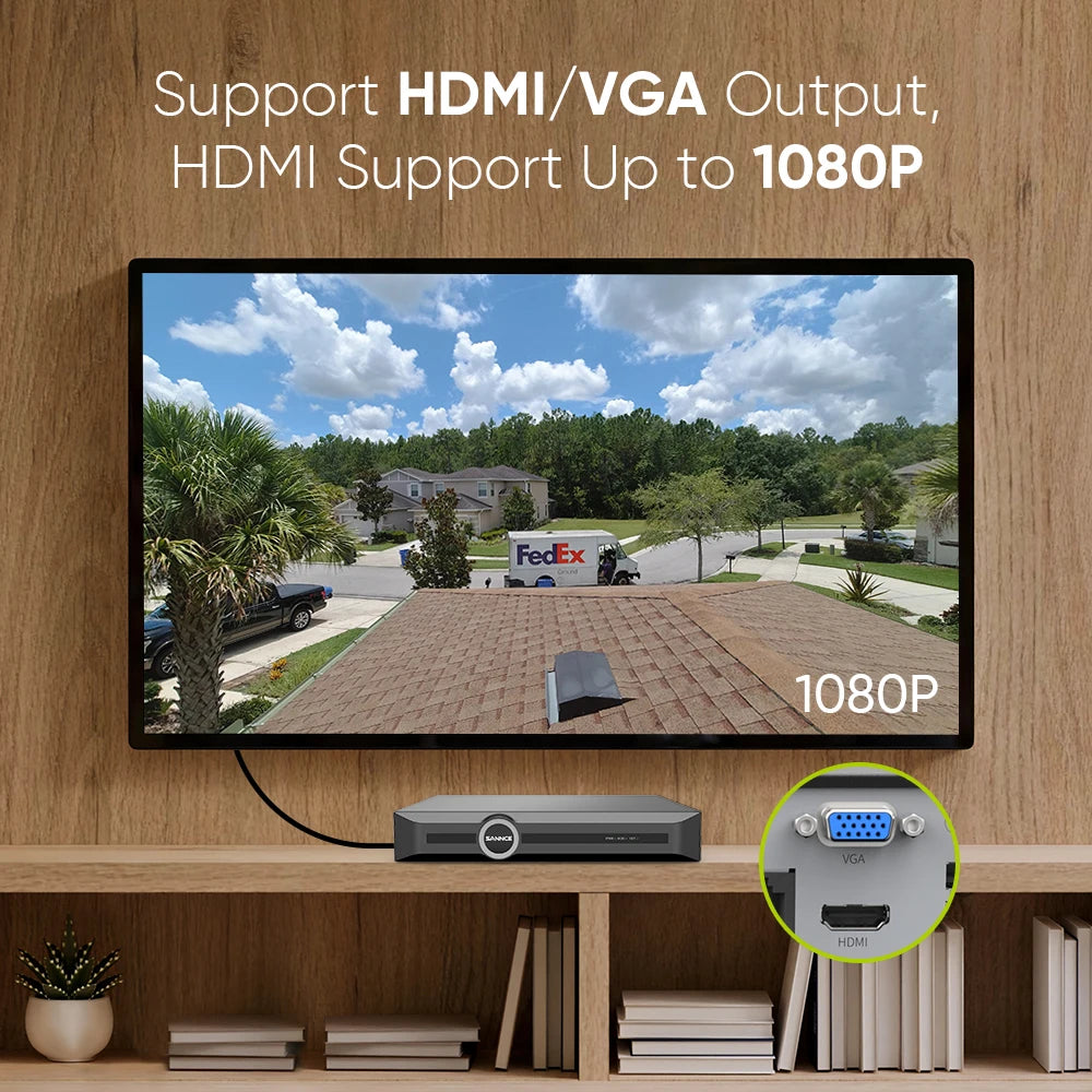 SANNCE 3MP/5MP PoE CCTV sistem | 8-kanalni H.265 NVR, zvok, ONVIF, nočni vid