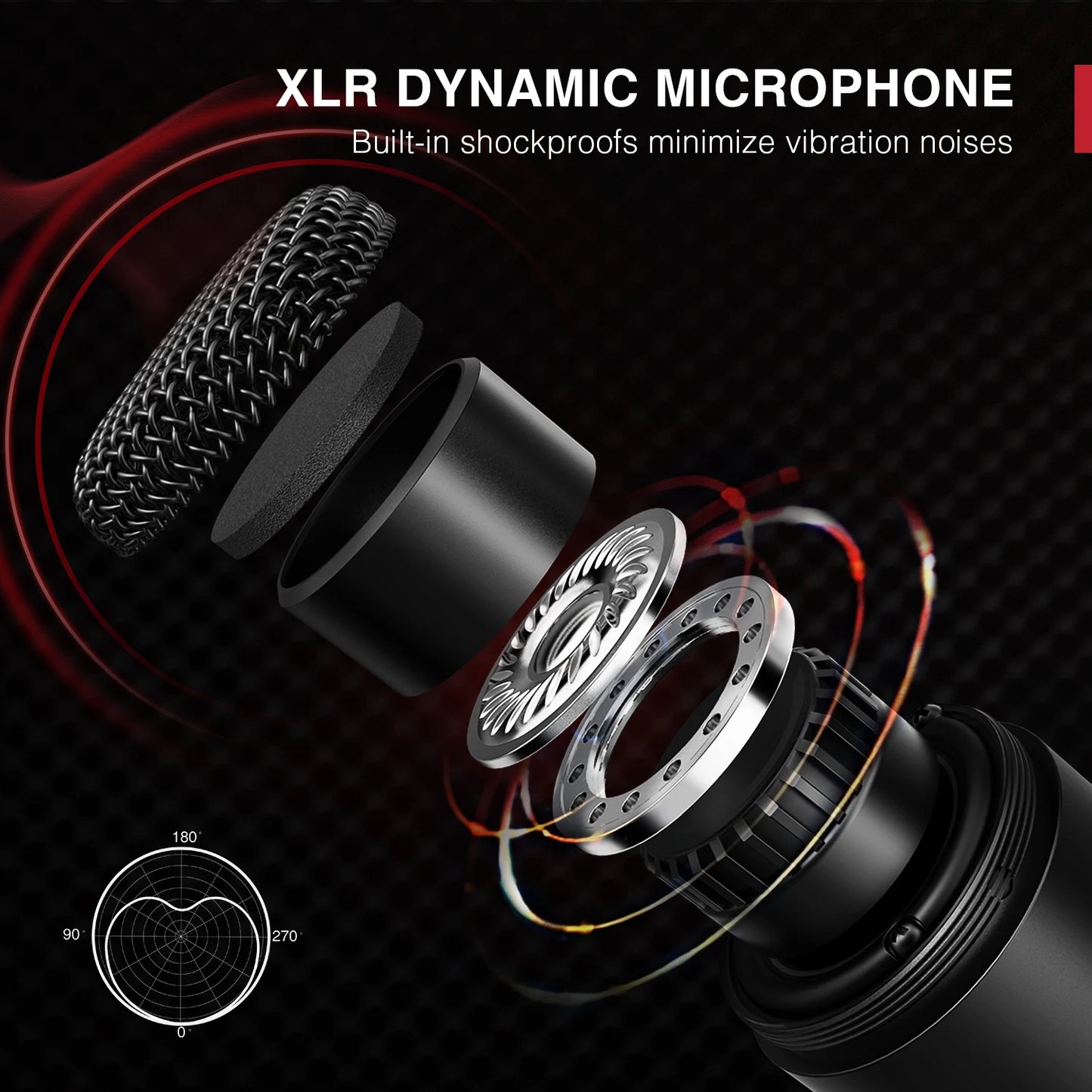 FIFINE K669D Professional XLR Dynamic Mic | Studio Recording & Podcast - Limetastore