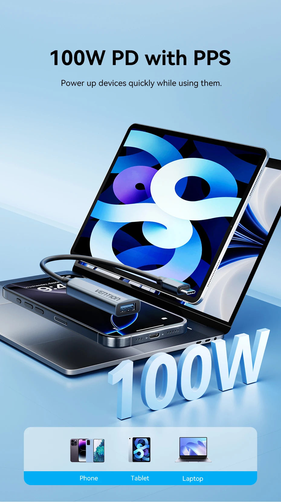 USB 3.2 OTG adapter – USB-C na USB-A, 10 Gb/s