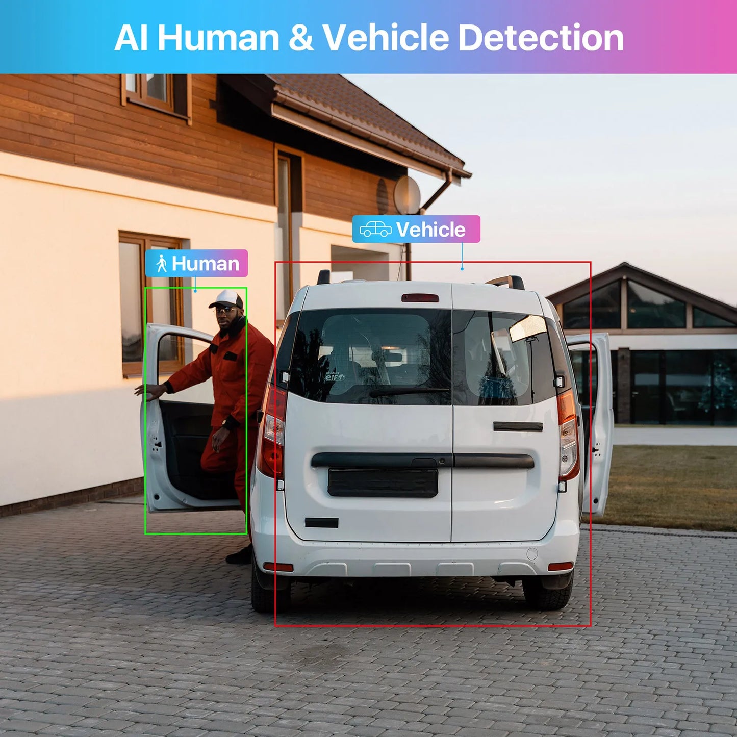 ZOSI 8-kanalni 1080P žični varnostni sistem kamer – H.265+ 5MP Lite DVR snemalnik z 2MP notranjo/zunanjostjo