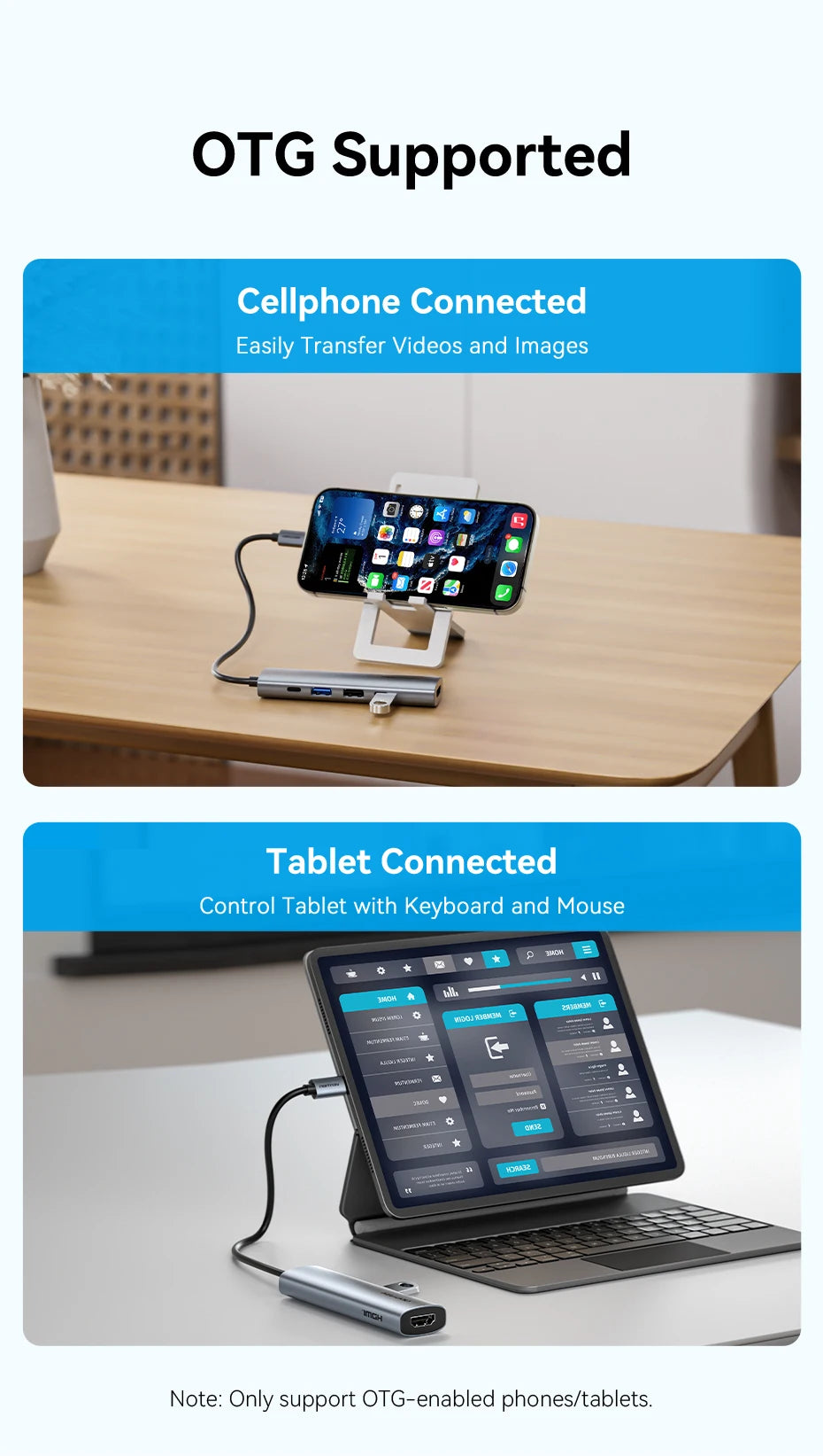 Vention 5-v-1 USB-C Hub | 4K60Hz HDMI, USB 3.0, PD100W Večportni priklop za MacBook & Android