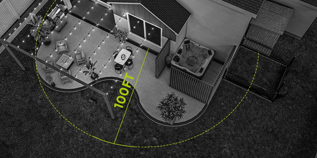 SANNCE 5MP TVI kamere | 4× IR nočni vid, 12 IR LED, 3,6 mm leča, BNC kabel
