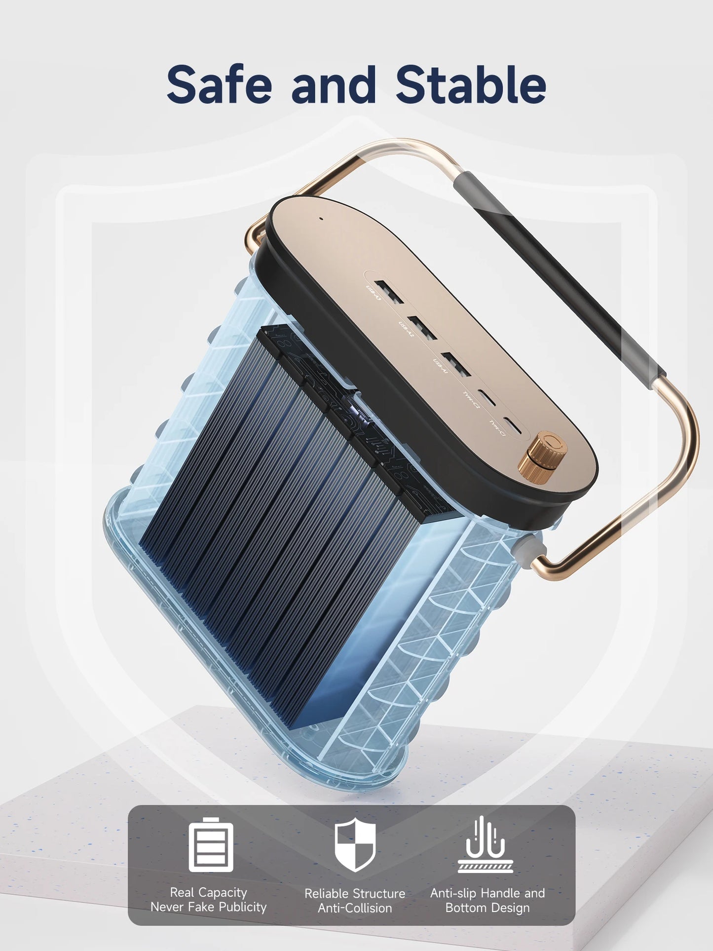 MOVESPEED 80000mAh Power Bank 100W PD Powerbank za hitro polnjenje, prenosna zunanja baterija, napajalna postaja za kampiranje na prostem, prenosni računalnik