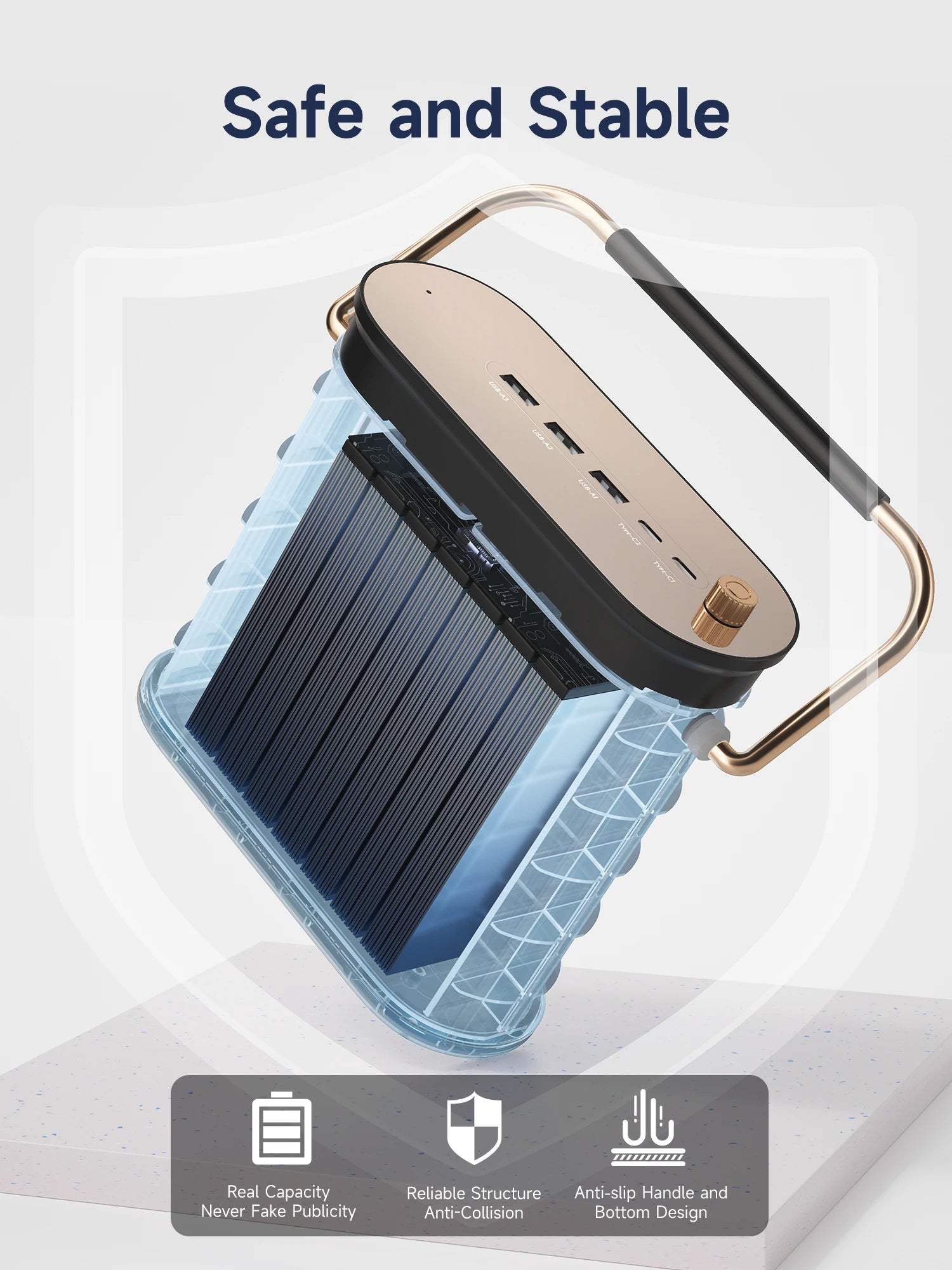 MOVESPEED 80000mAh Power Bank 100W PD Powerbank za hitro polnjenje, prenosna zunanja baterija, napajalna postaja za kampiranje na prostem, prenosni računalnik