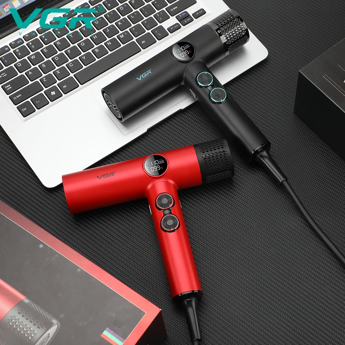 VGR Hair Dryers Professional Hair Dryer Machine Negative Ion 110000 RPM Air Blower Barber Salon BLDC Motor Home Appliance V-401