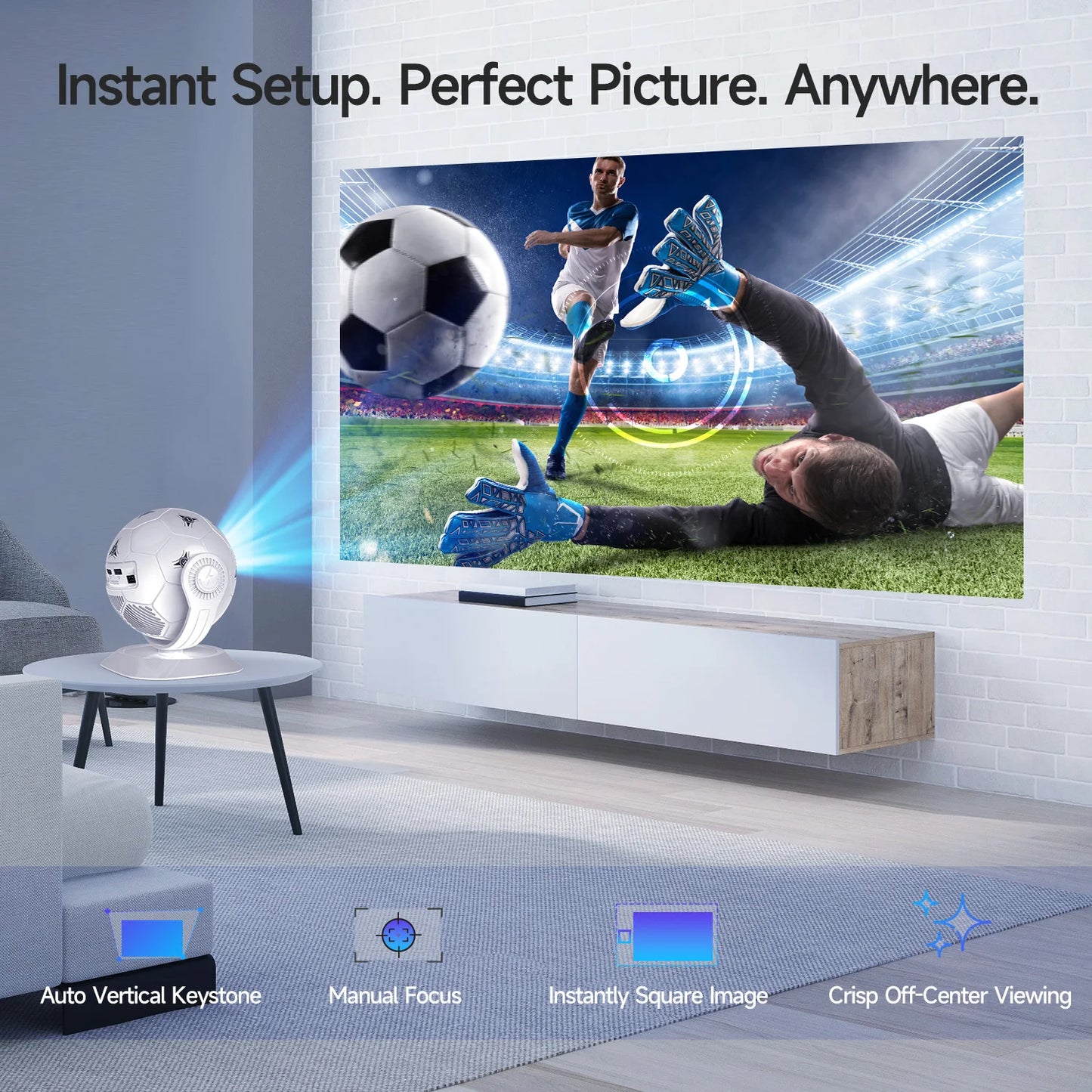 Pametni projektor Magcubic HY300F Football Edition | Android 14 in podpora za 8K