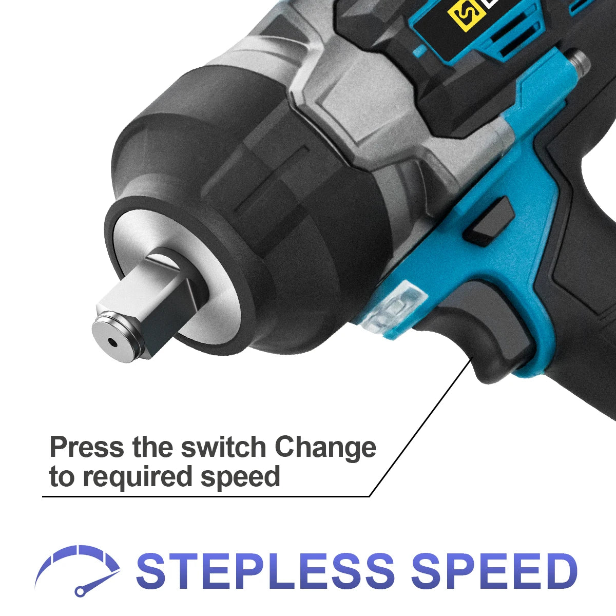 Gisam 2800N.m brezkrtačni udarni vijačnik 1/2" za Makita 18V