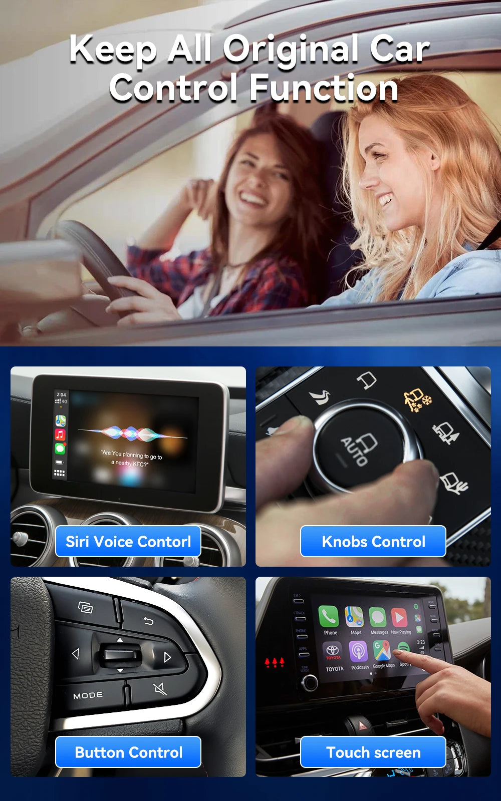 CarlinKit Tbox-Ultra Android 15 8+128GB Brezžični CarPlay AI Box