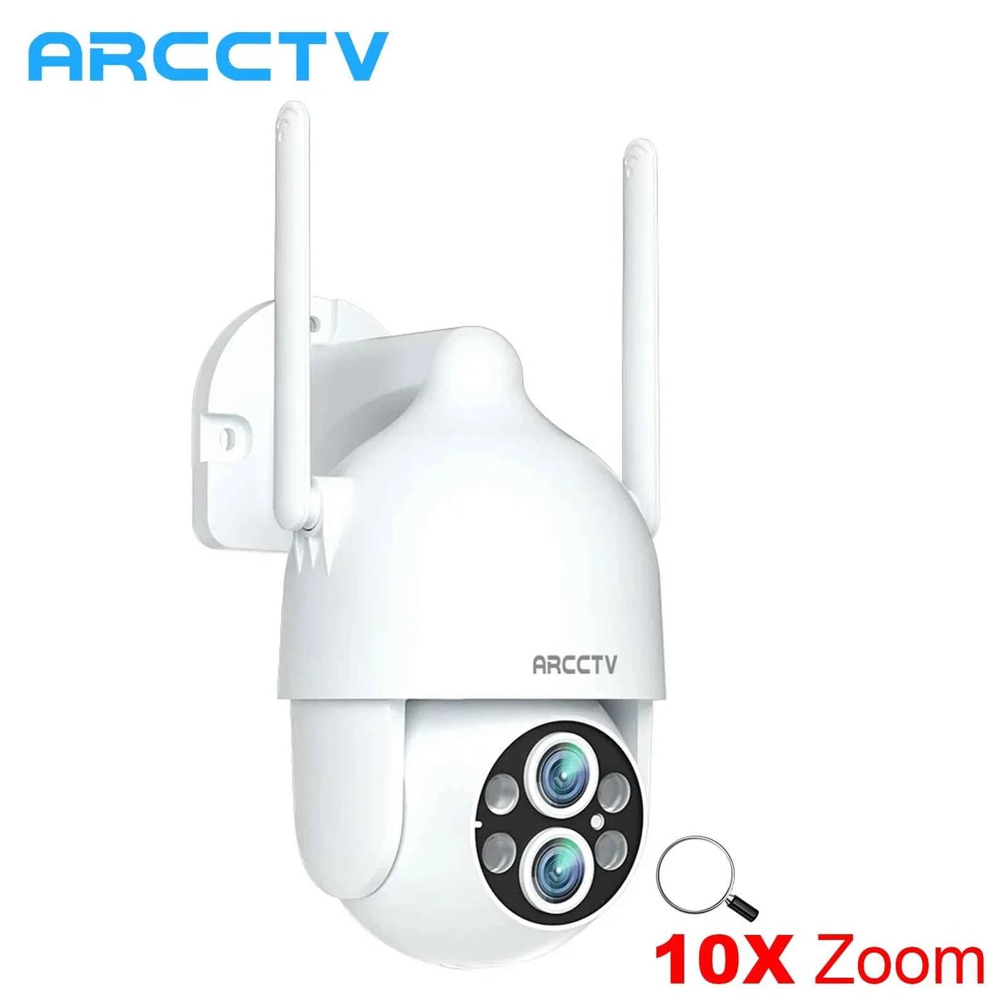 ARCCTV 3K 6MP Dual Lens Wifi Surveillance Camera Two Way Talk HD Color Night Vision Outdoor Security Camera Auto Motion Tracking - Limetastore