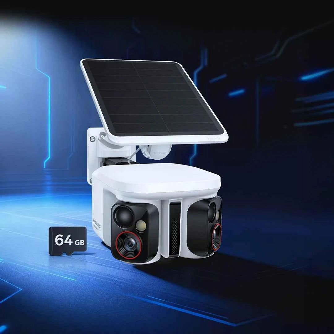 Baseus Security X1 Pro Outdoor Dual Camera Wireless 3K Camera Solar Panel Face Recognition Smart AI Tracking Security Camera - Limetastore