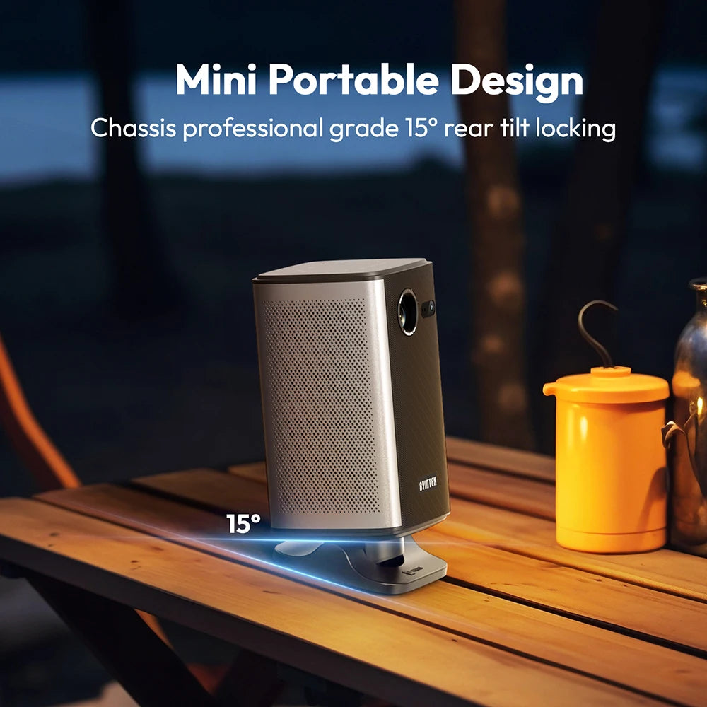 BYINTEK P70X Pametni prenosni mini projektor – podpora za 4K, aktivni 3D, vgrajena baterija