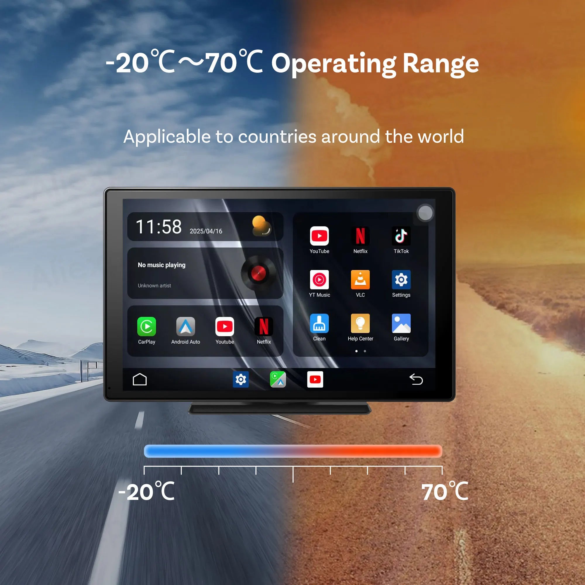 OTTOCAST Express 9" Wireless CarPlay Android Car Display