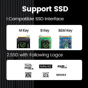 ORICO Thunderbolt 3 M.2 NVMe/NGFF ohišje za SSD priklopno postajo s 40Gbps USB‑C povezavo