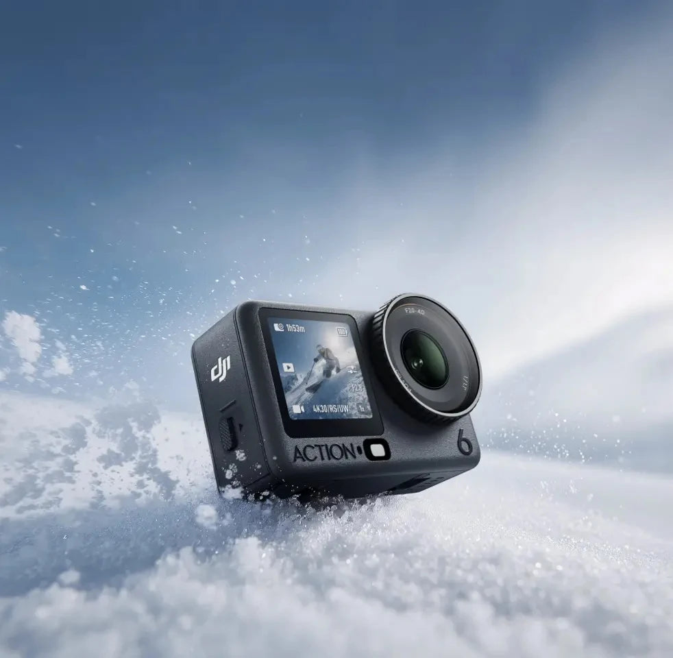 DJI Osmo Action 6 Life – Variable Aperture f/2.0–f/4.0, 1/1.1" Sensor, Ultra‑HD 8K Video