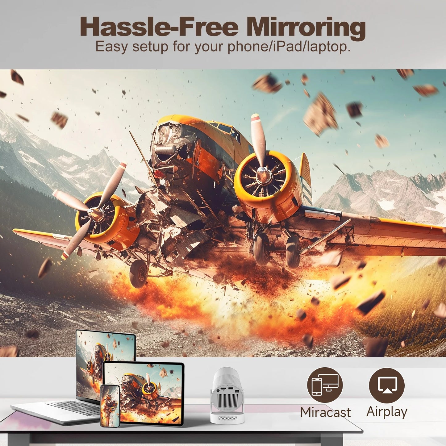 Magcubic HY300 Ultra Portable Smart Projector | 300 ANSI 720P | Electric Focus & Android 11