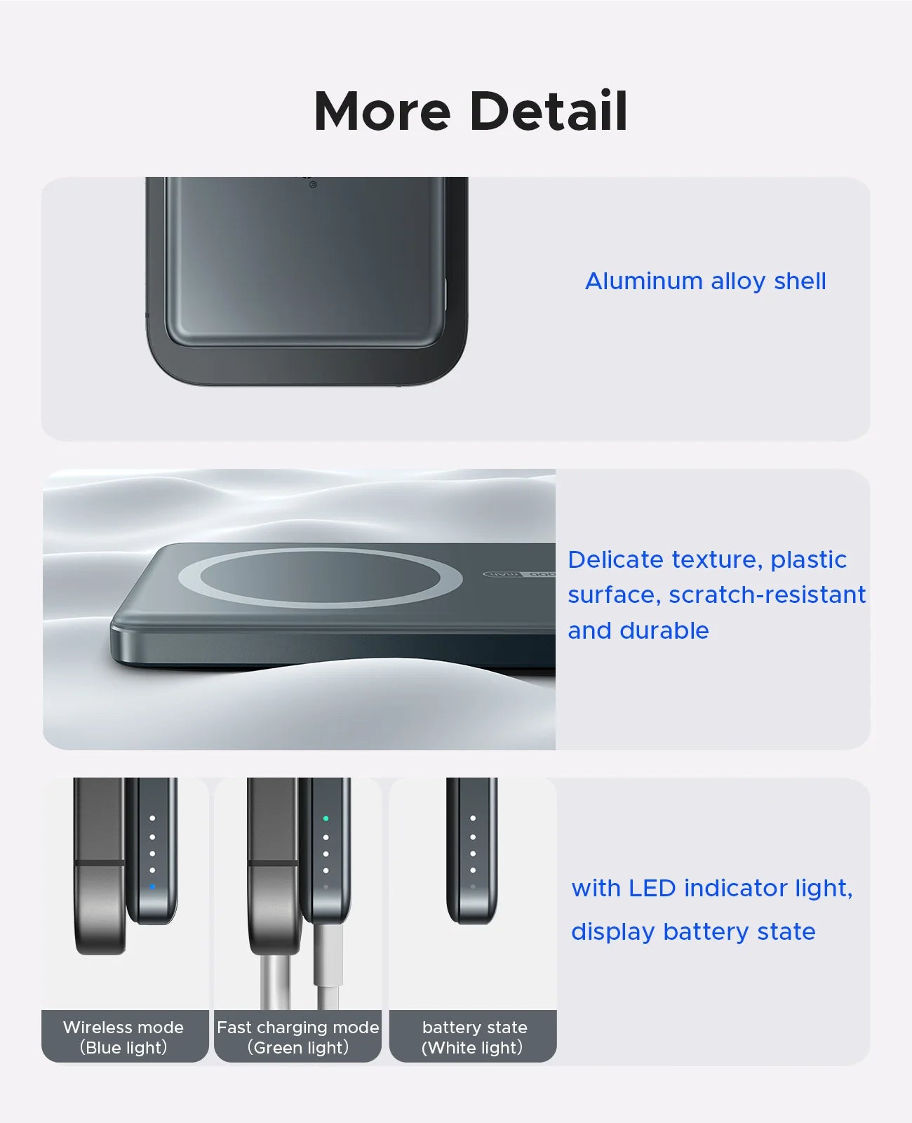 ORICO Kada Magnetic Power Bank – 5000 mAh / 10000 mAh PD22.5W brezžična zunanja baterija
