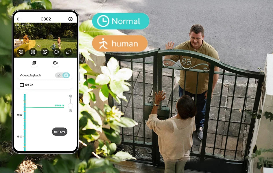 Varnostni kameri sistem Wi-Fi 6 ZOSI 2K – 3MP notranje/zunanje brezžične IP kamere z dvosmernim zvokom