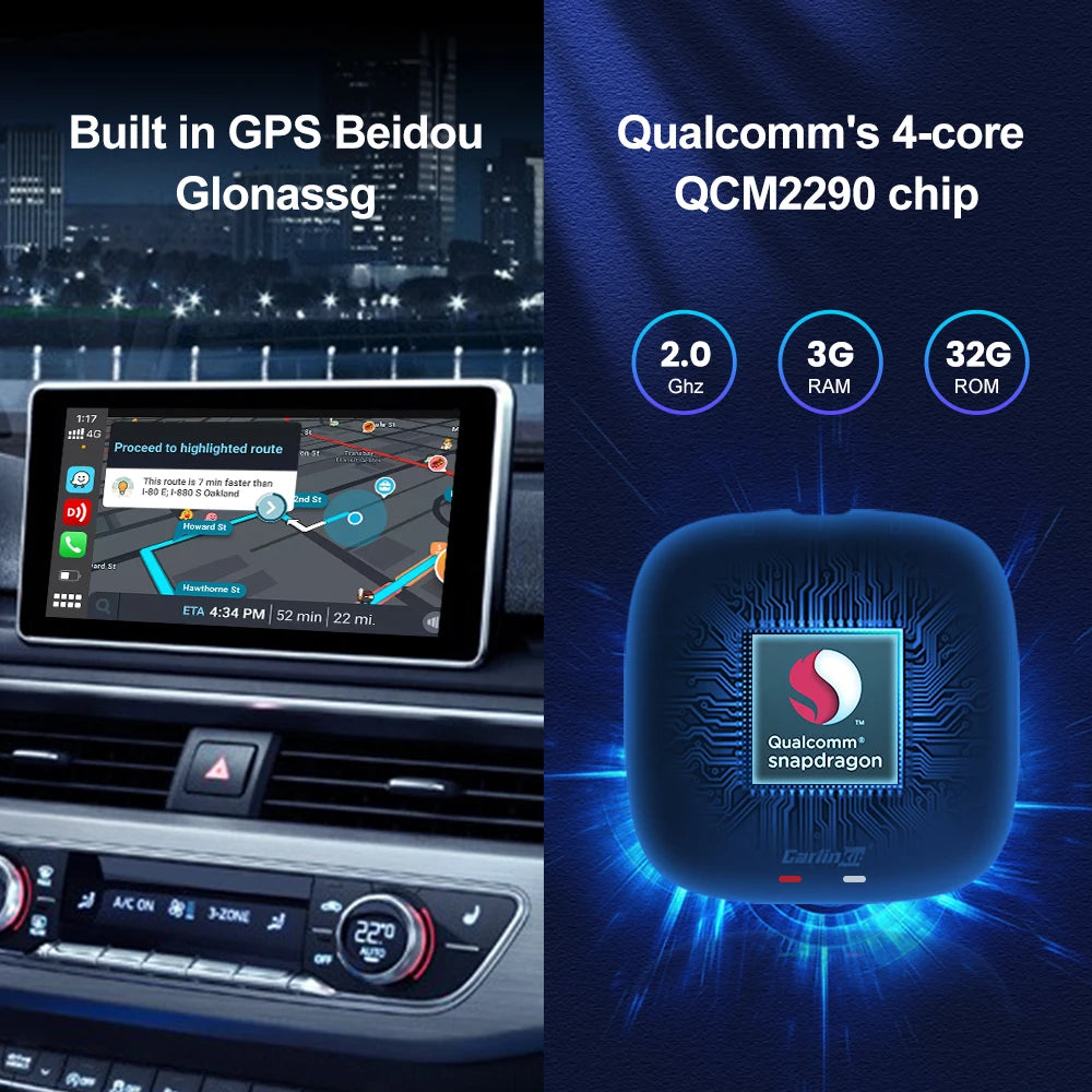 CarlinKit Android 11 Wireless CarPlay AI Box