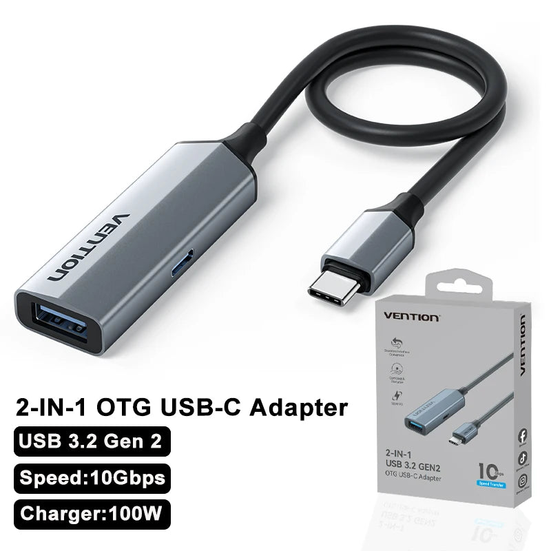 USB 3.2 OTG adapter – USB-C na USB-A, 10 Gb/s