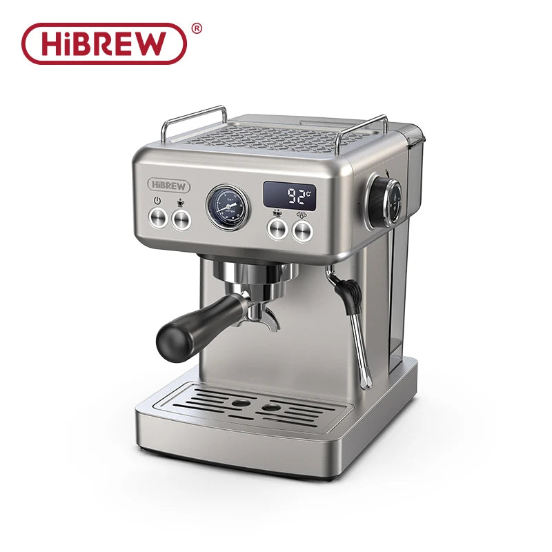 HiBREW H10A – 20‑Bar Semi Automatic Espresso Machine | Adjustable Temperature | 58mm Portafilter