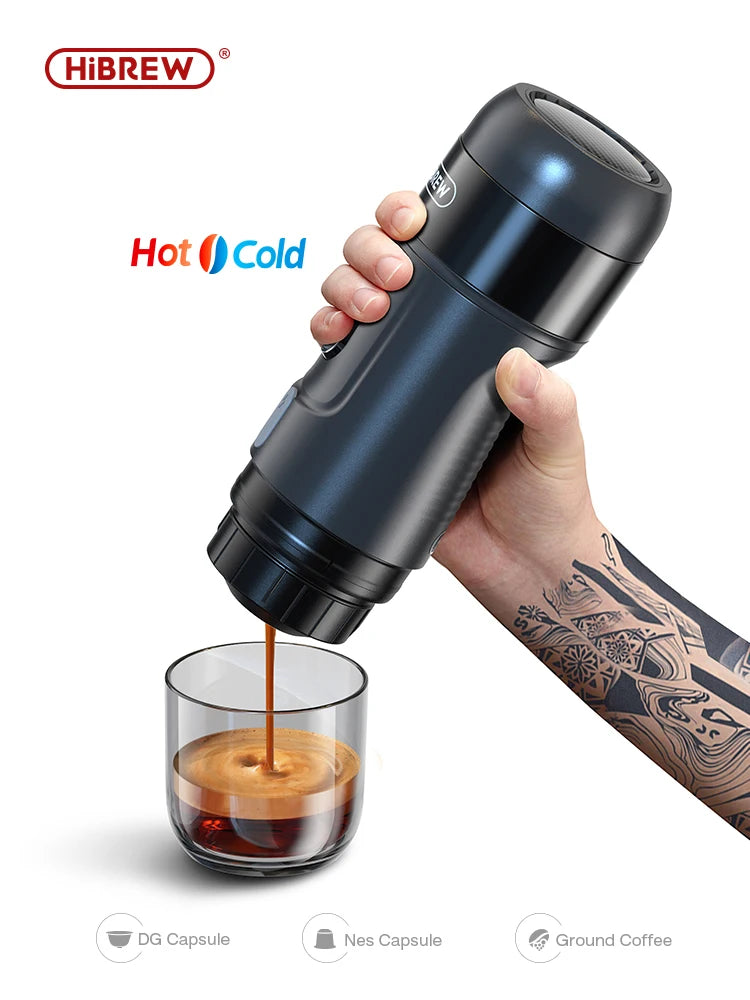 HiBREW H4A – Portable 12V Espresso Coffee Machine | Car & Home Electric Coffee Maker