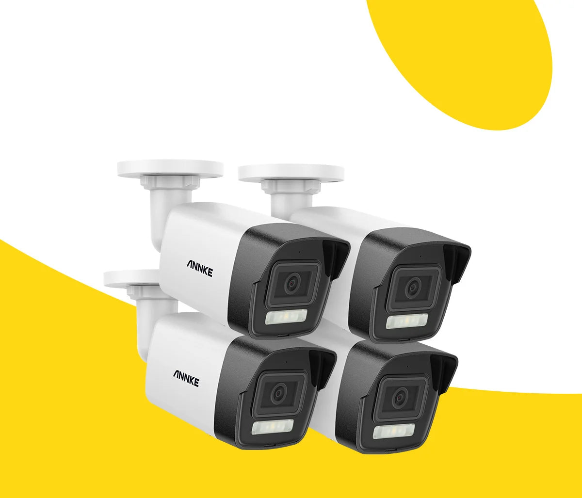 ANNKE 8MP 4K PoE komplet nadzornih kamer Bullet | Nočni vid EXIR, IP67, e-poštna opozorila
