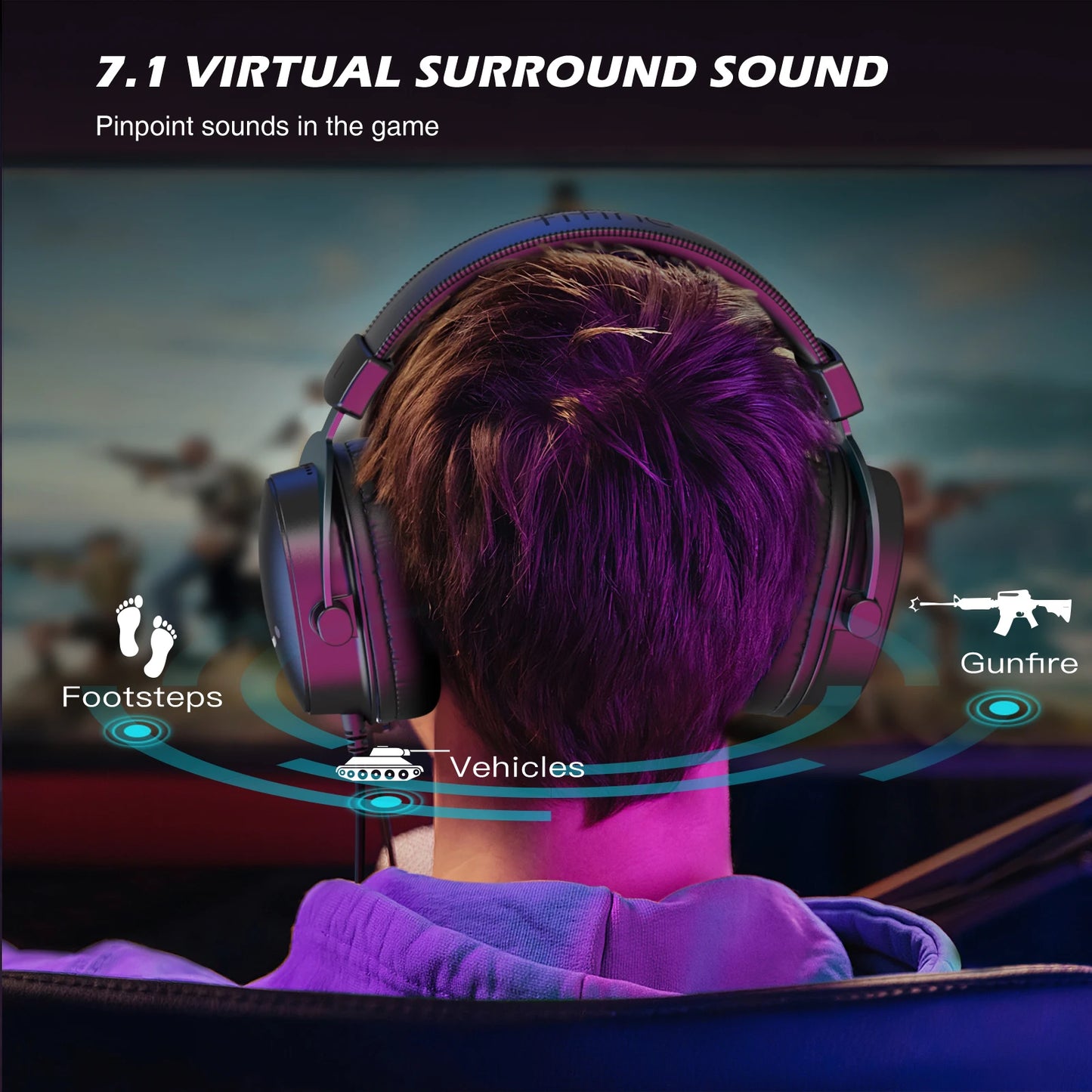 FIFINE H9 USB/3.5mm Gaming Headset | 7.1 Surround Sound & Pro Mic