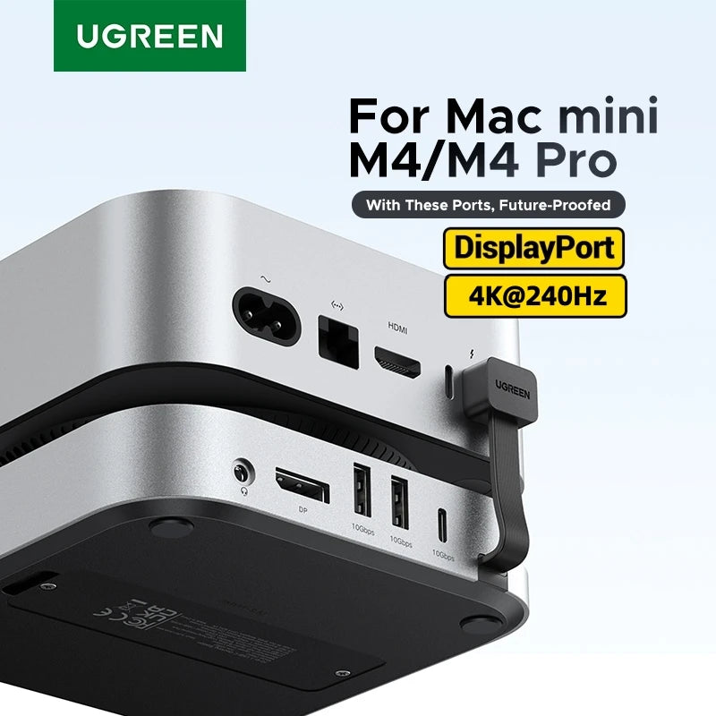 UGREEN Mac Mini priklopna postaja s 4K240Hz DisplayPortom, režo za M.2 NVMe SSD