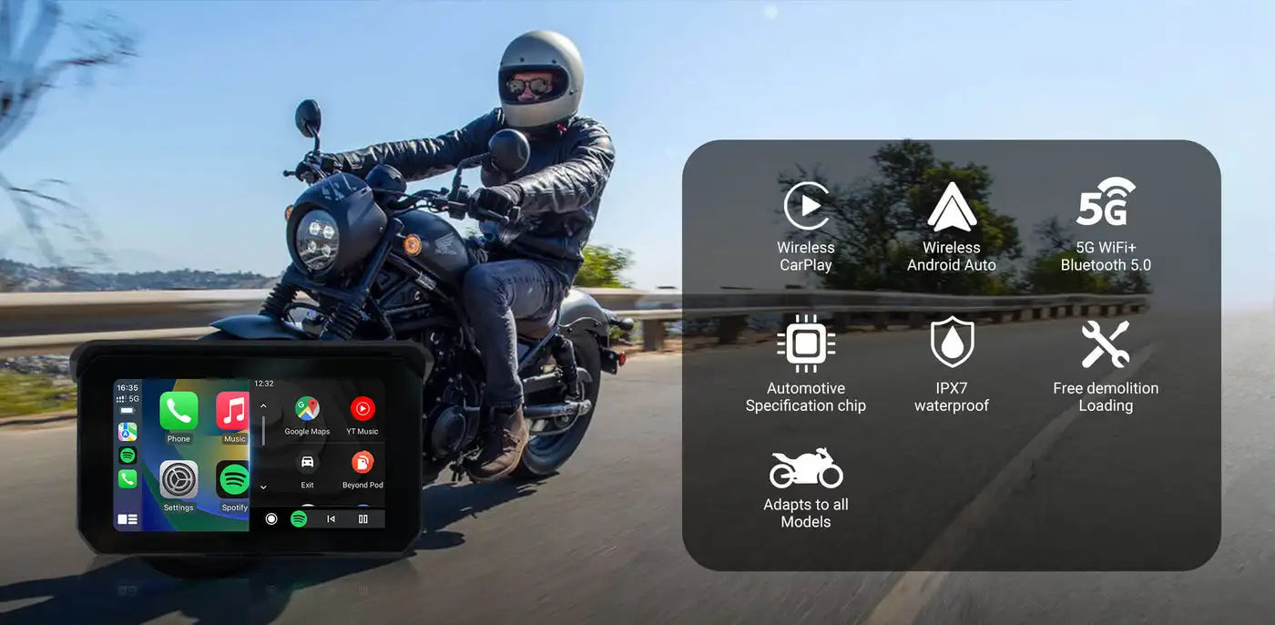 OTTOCAST Lite C5 Motoristični brezžični CarPlay GPS-zaslon