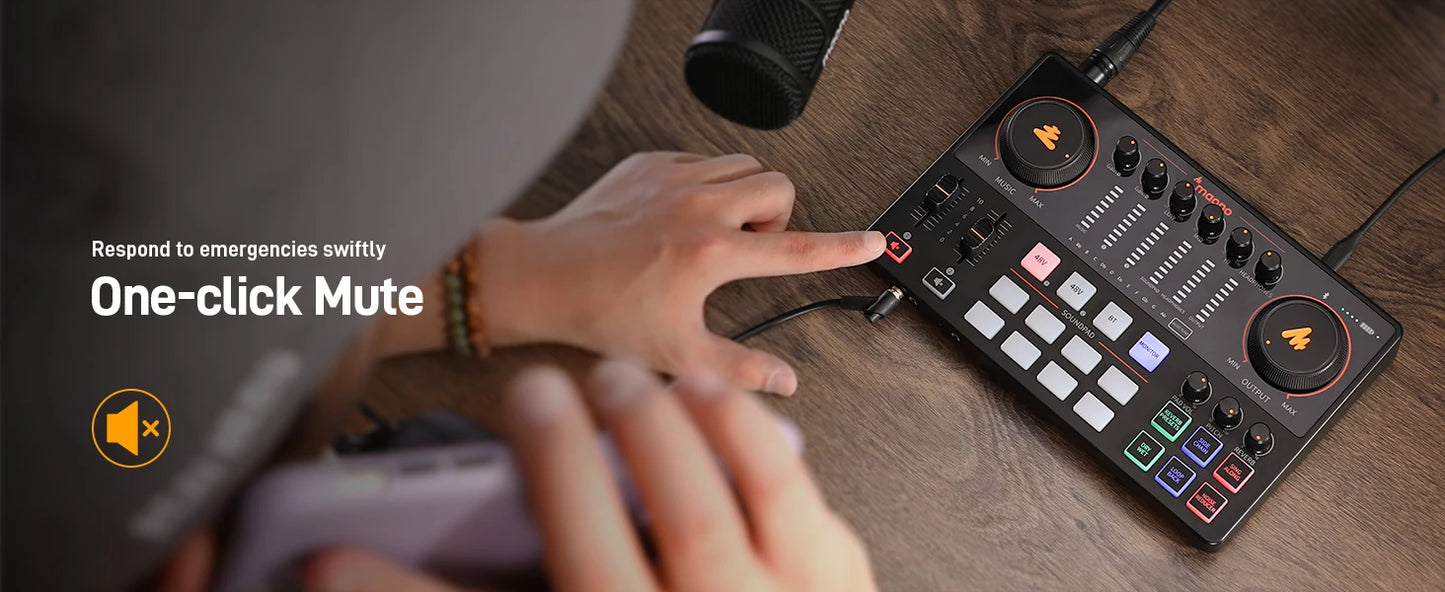 MaonoCaster E2 Gen2 – Dvojni XLR avdio vmesnik in mešalnik za podcaste