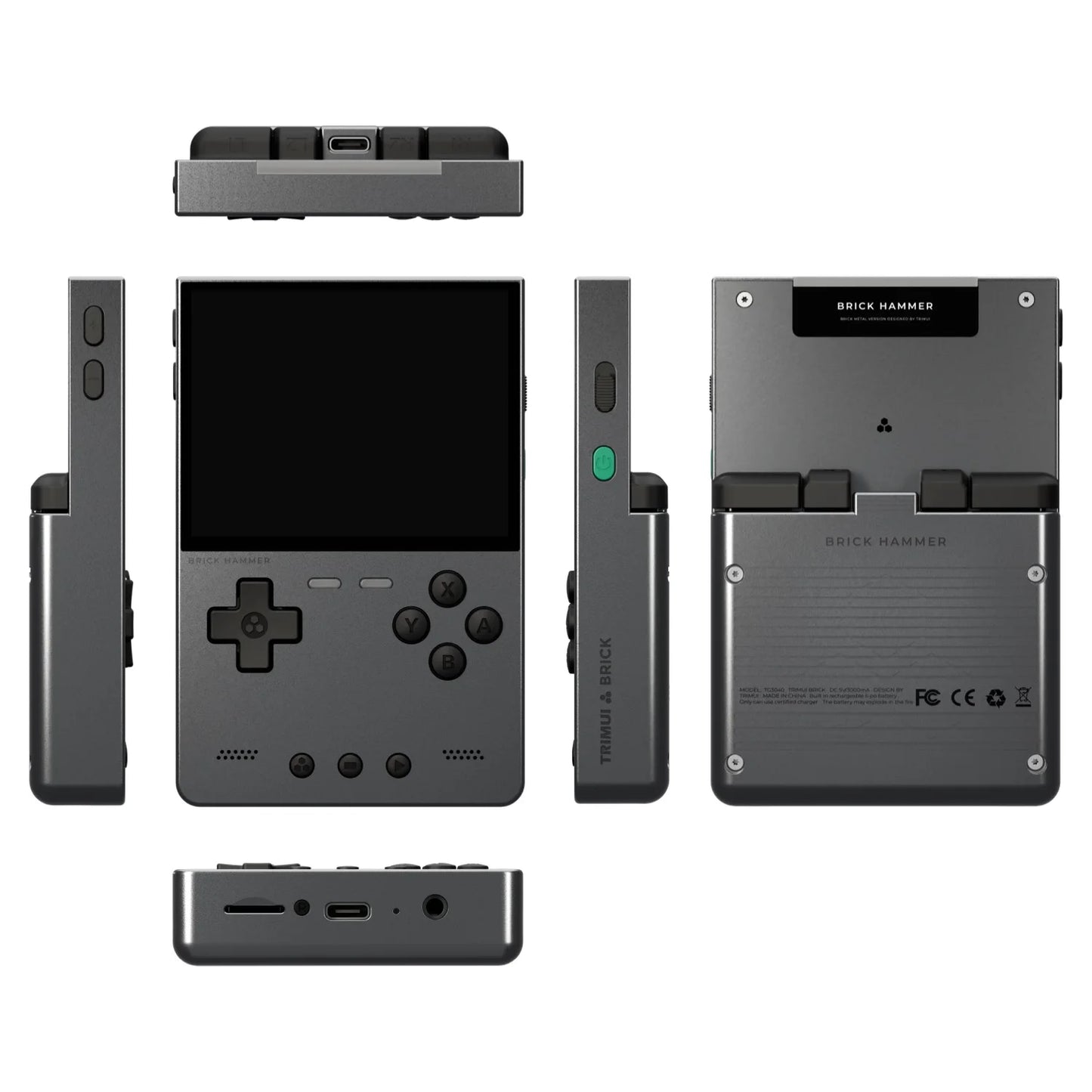 AMPOWN TRIMUI BRICK Metal Retro Games Console Portable Handheld Game Player CNC 3.2 IPS Screen Linux System Video Gaming Device - Limetastore
