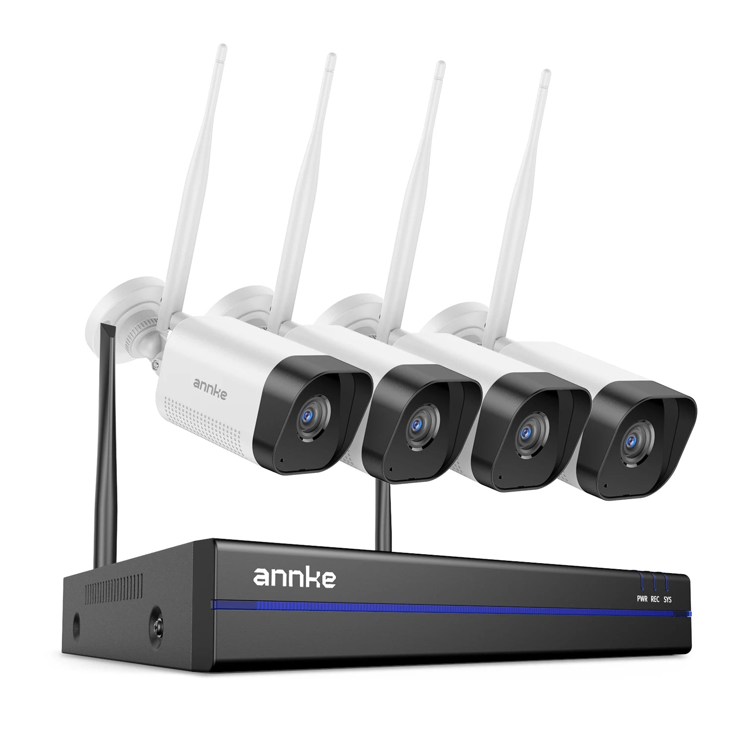Brezžični sistem videonadzora ANNKE 8MP | 16-kanalni snemalnik NVR, 4K WiFi kamere, dvosmerni zvok