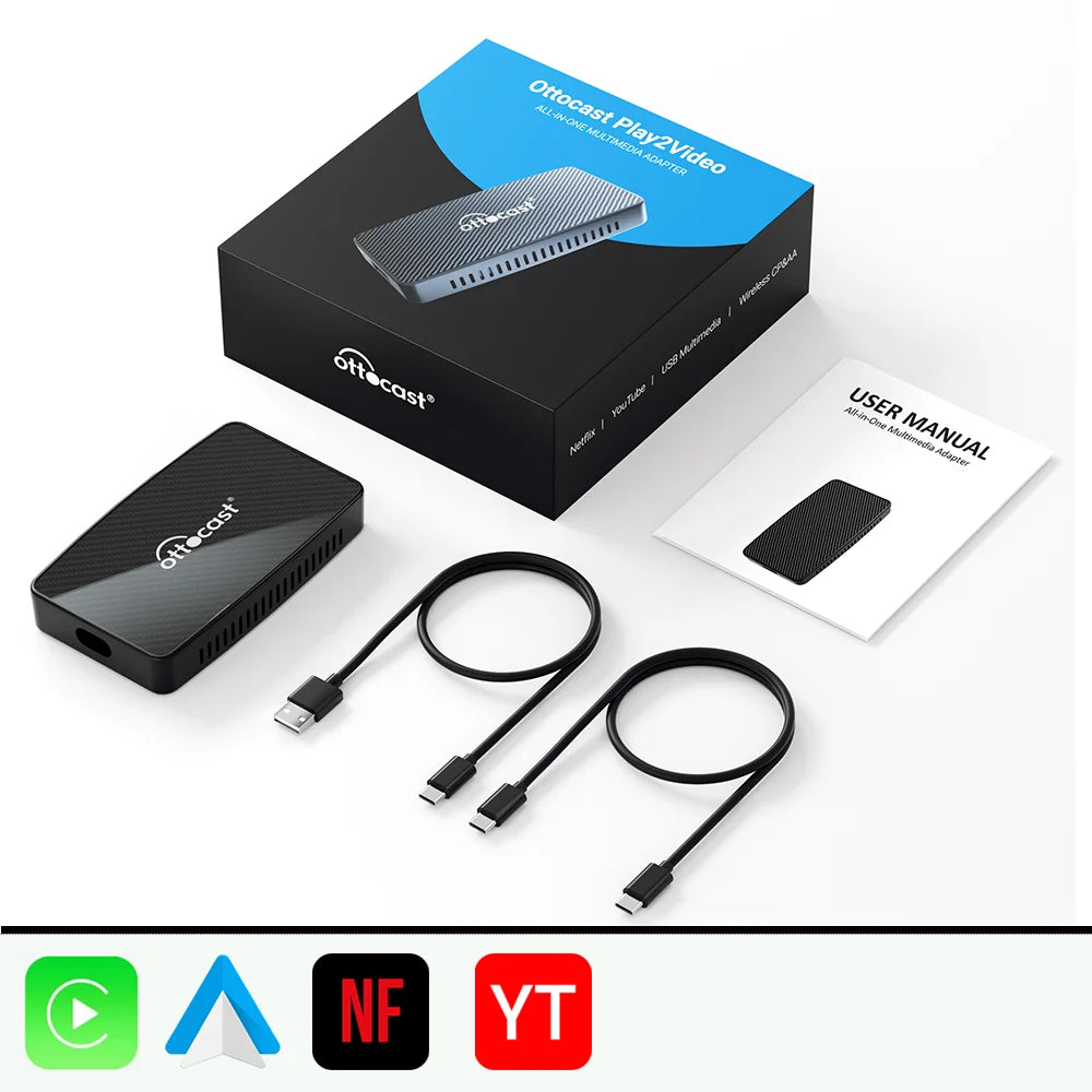 Brezžični video adapter OTTOCAST Play2Video Pro CarPlay