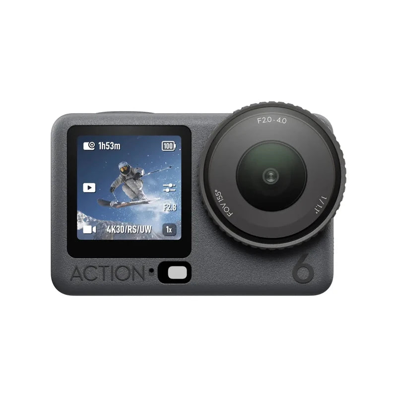 DJI Osmo Action 6 Life – Variable Aperture f/2.0–f/4.0, 1/1.1" Sensor, Ultra‑HD 8K Video