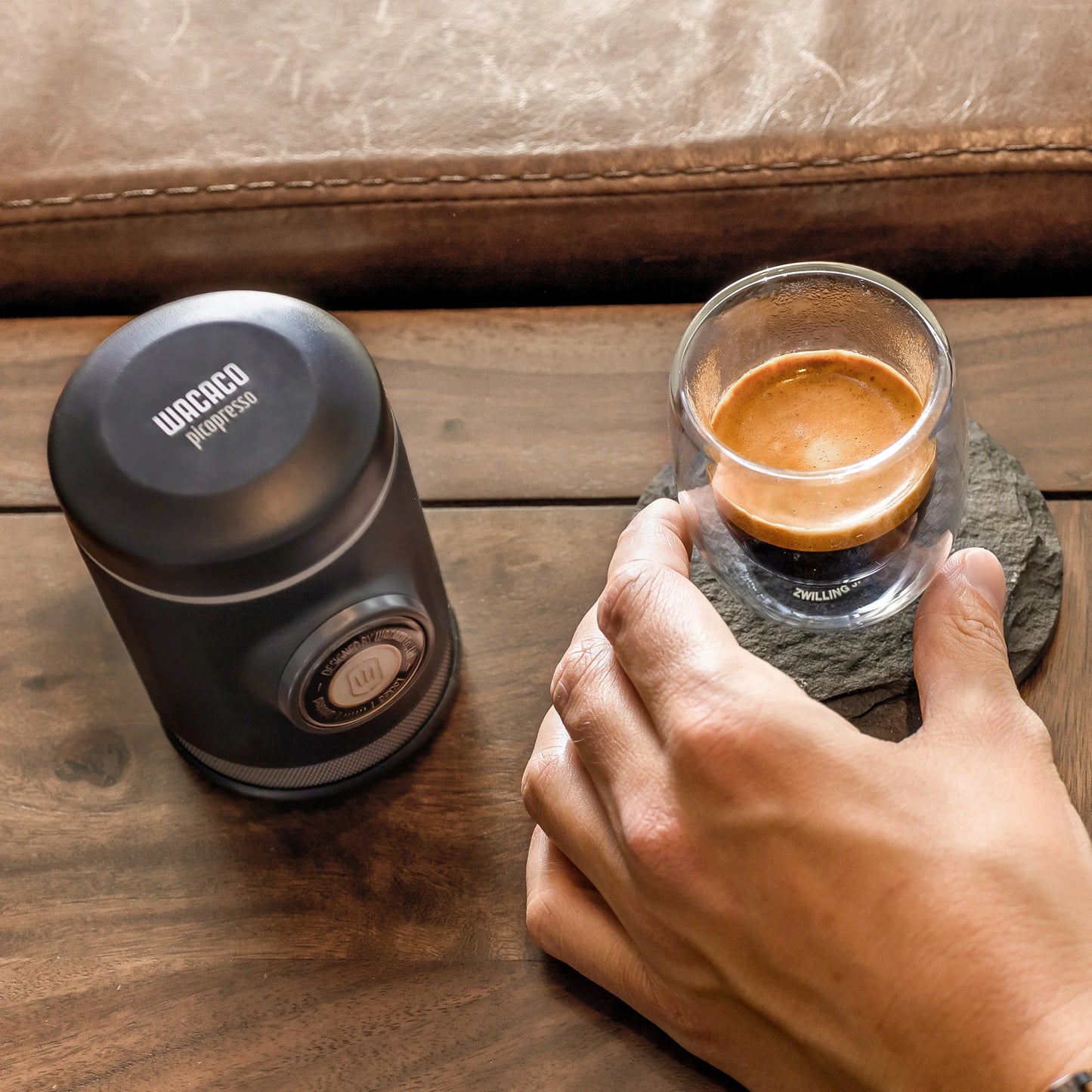 Wacaco Picopresso profesionalni prenosni aparat za espresso – 18 barov, visokotlačni aparat za pripravo posebne kave