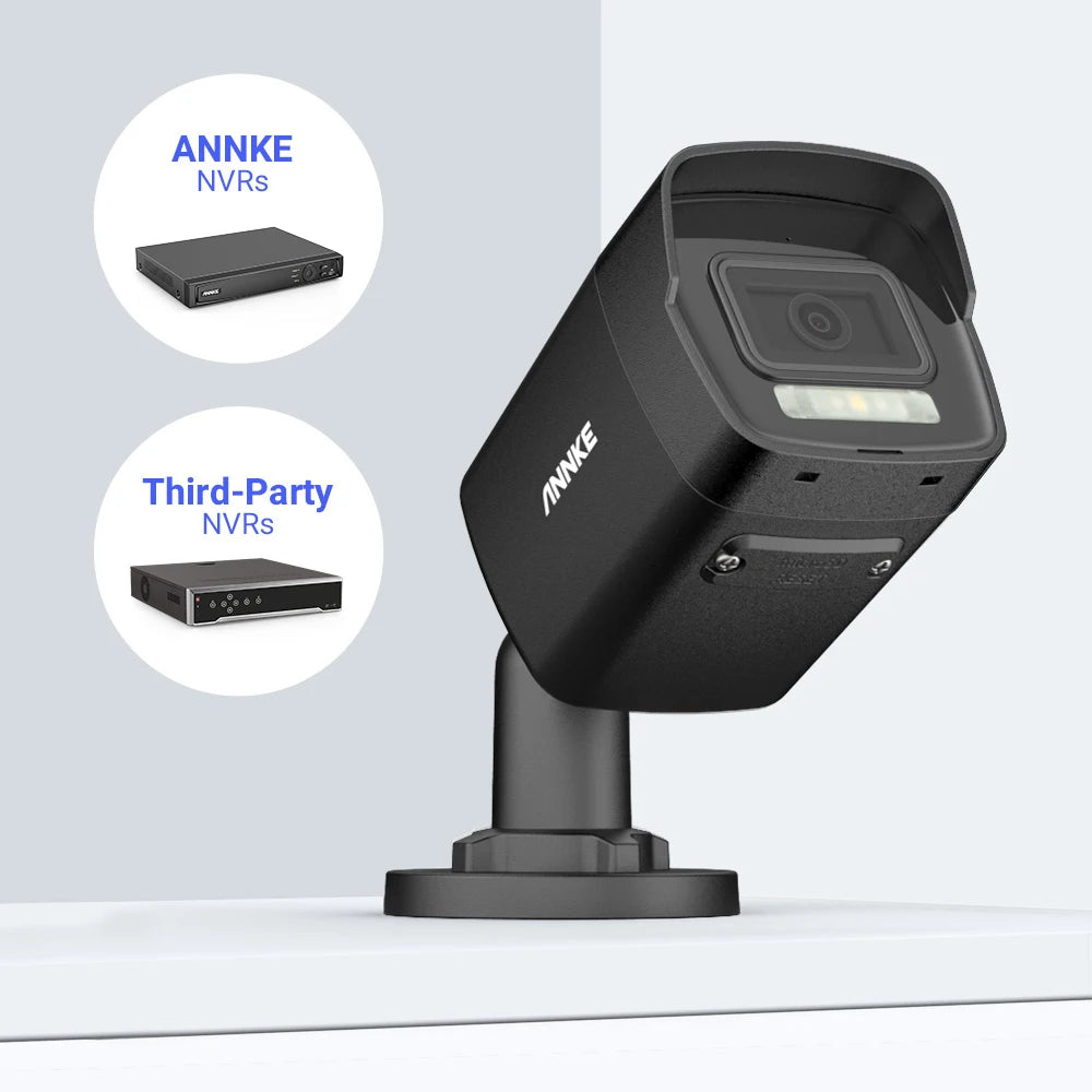 ANNKE 4K Dual-Light PoE CCTV sistem | 8CH H.265+, 2,8 mm leča, zaznavanje ljudi in vozil