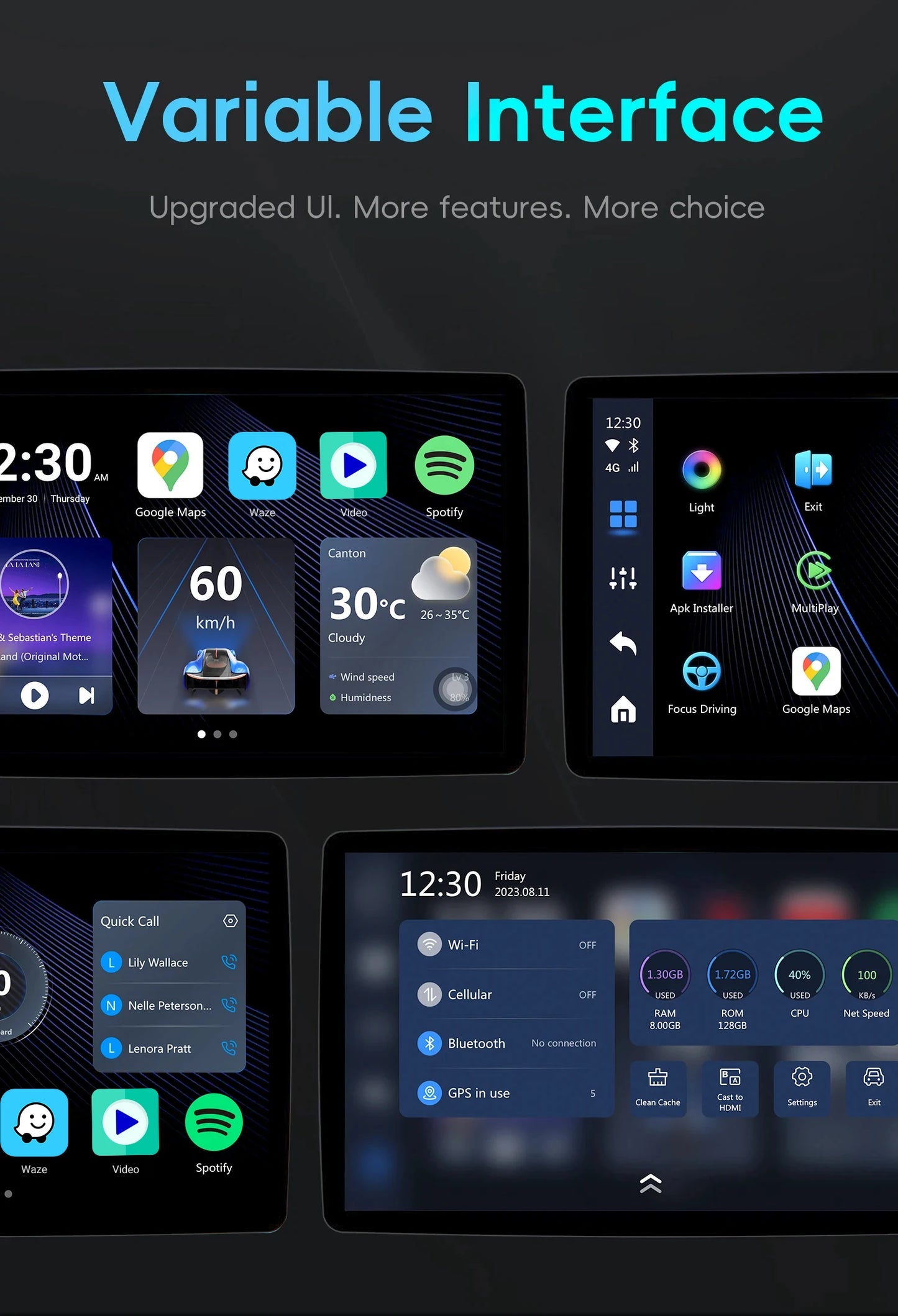 OTTOCAST Picasou 3 Brezžični CarPlay AI box s HDMI
