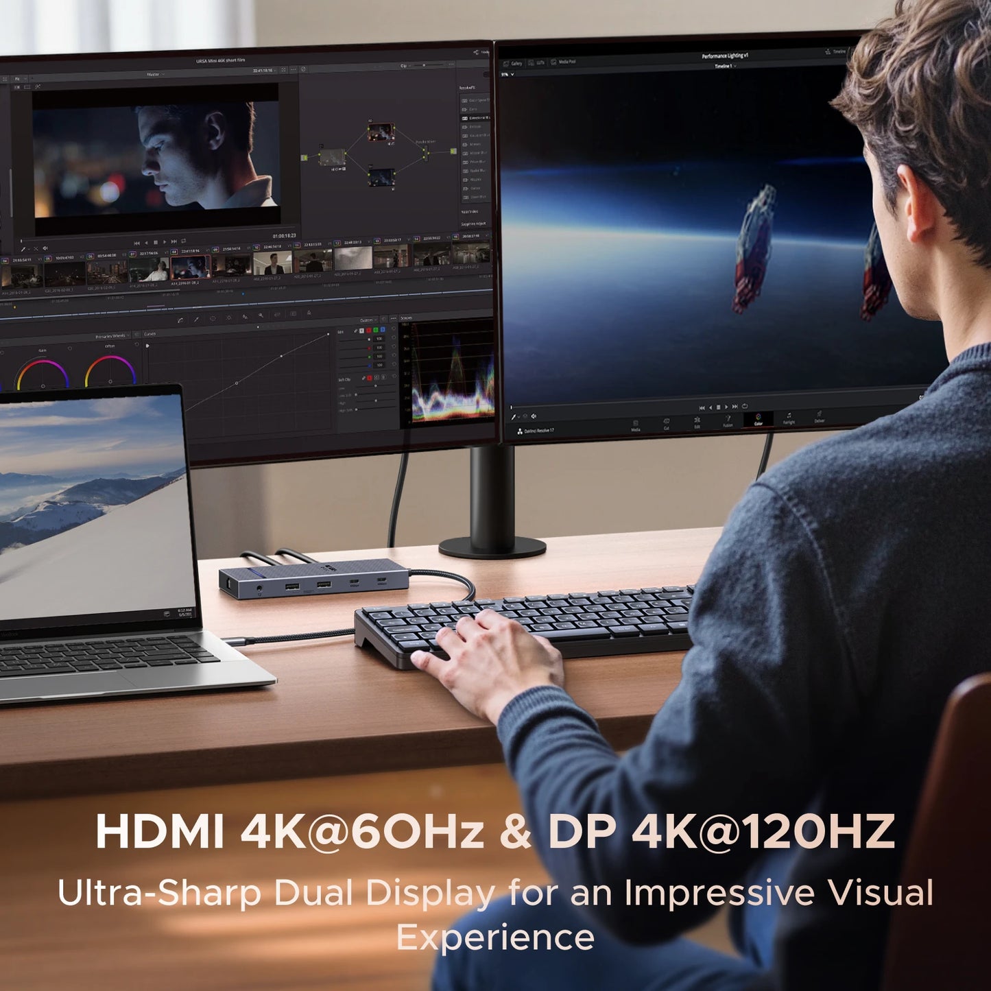 UGREEN 11-v-1 zvezdišče USB-C s 4K120Hz DisplayPort, 4K60Hz HDMI, USB 3.2 10Gbps