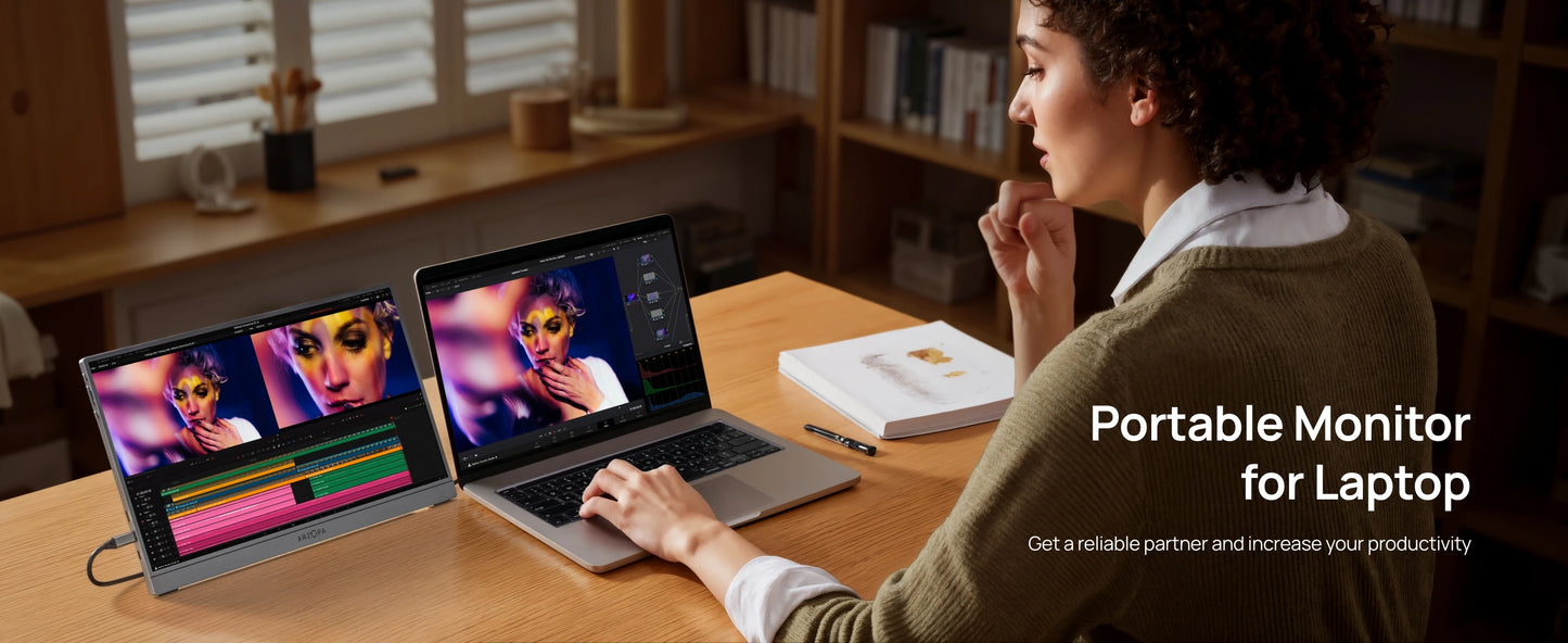 ARZOPA Z3FC 16.1" Portable Monitor | 2.5K QHD, 180Hz, HDR, IPS, Gaming & Work