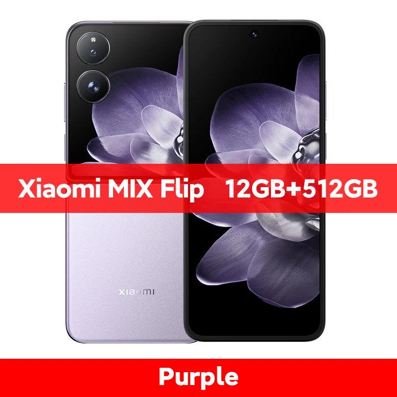 FR Warehouse Xiaomi MIX Flip Smartphone Global Version New Snapdragon 8 Gen 3 CPU 50MP Leica Camera  12GB RAM 512GB ROM 6.86 inch Foldable Display NFC - Limetastore