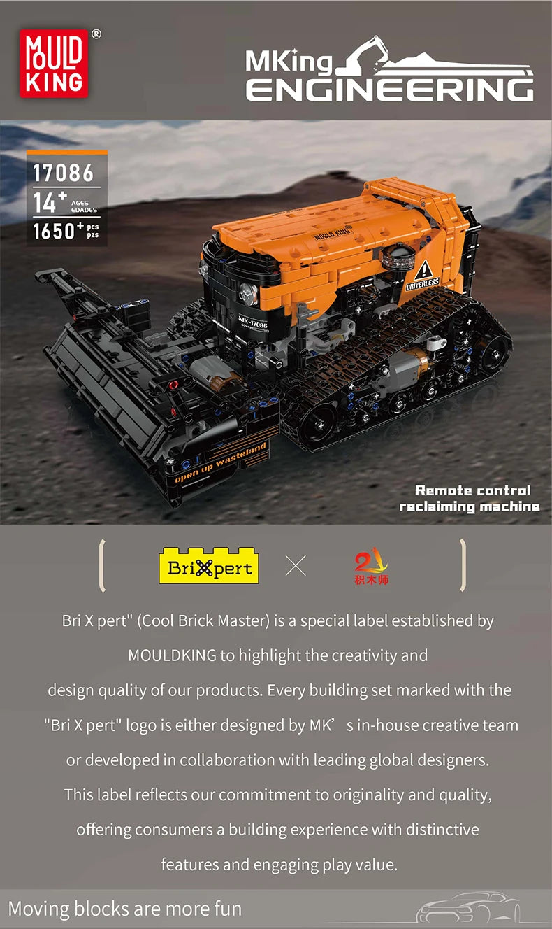 Mould King 17086 RC Reclaiming Machine Building Set | Motorized Technical Bucket Wheel Excavator - Limetastore