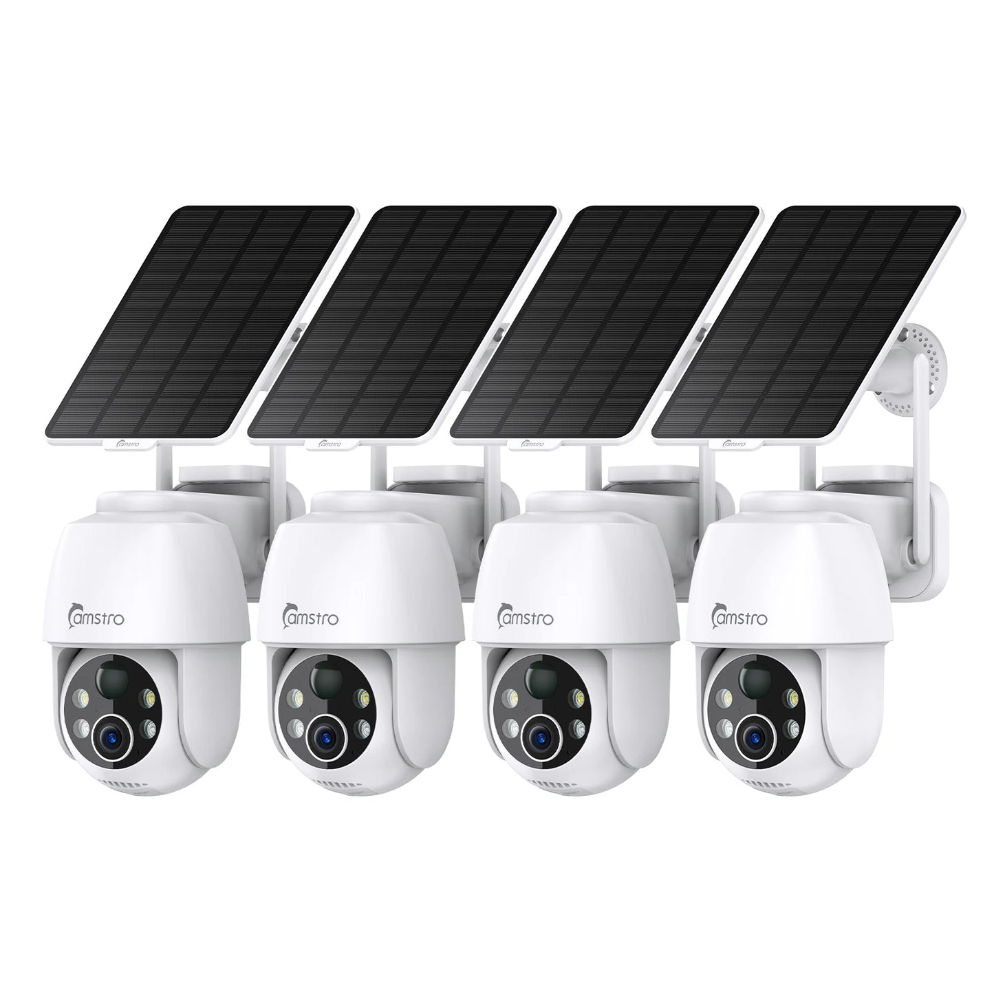 Sončna kamera Camstro 2K PTZ | Barvni nočni vid, 4-kratna optična povečava, dvosmerni zvok, 2,4 G WiFi
