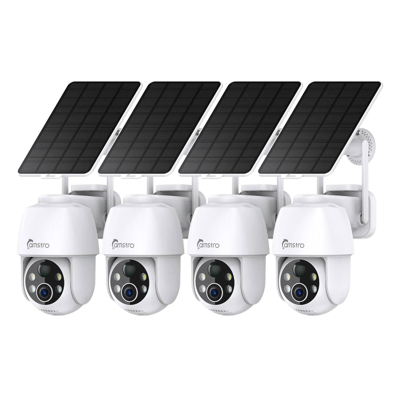 Sončna kamera Camstro 2K PTZ | Barvni nočni vid, 4-kratna optična povečava, dvosmerni zvok, 2,4 G WiFi