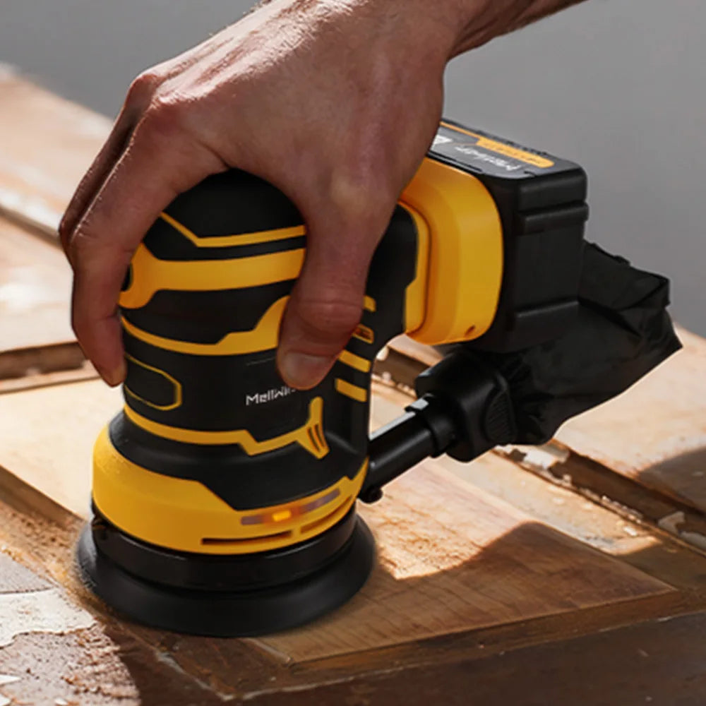 MELLWIN 125MM Electric Orbital Sander Polisher 3 Speeds Adjustable Wood Metal Sanding Polishing Tool For Makita 18V Battery Pin - Limetastore